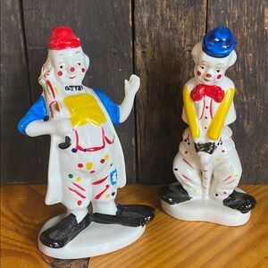 Vtg Clown Figurines